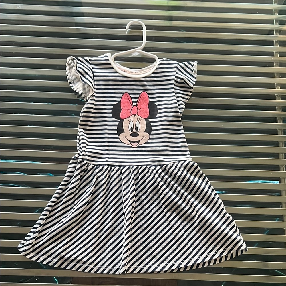 Striped Minnie Mouse Dress 98cm